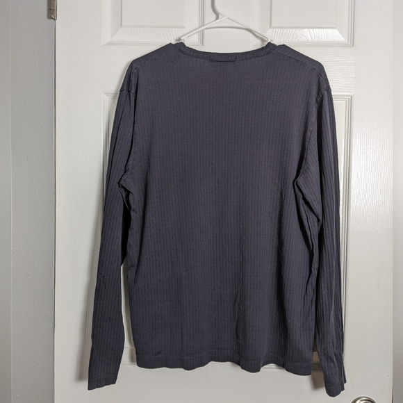 Men's 100% Cotton Classic Grey Long Sleeve Tee from Kenneth Cole New York Size M - Picture 3 of 5